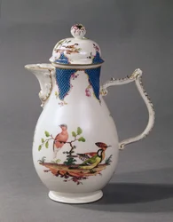 Meissen kaffekanna i porslin, ca 1760 (porslin)